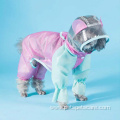 Fancy Color matching polyester reflective raincoat